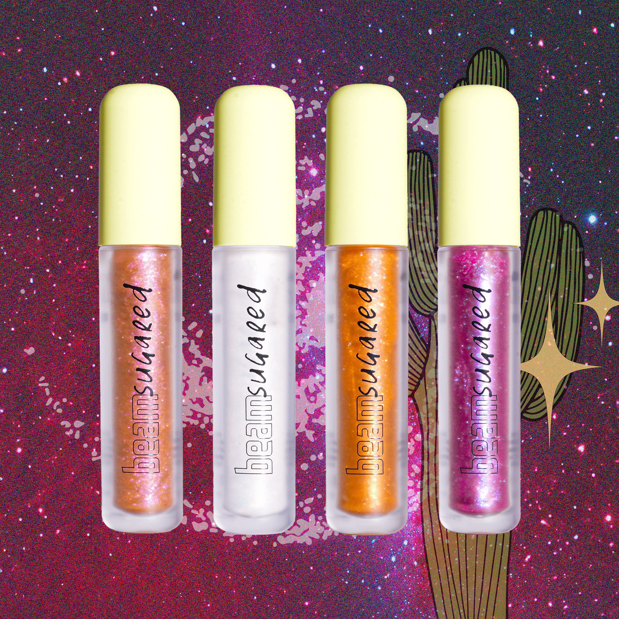 Space Cowboy Beam Sugared Gloss & Free Matching Lip Trick Liner Set