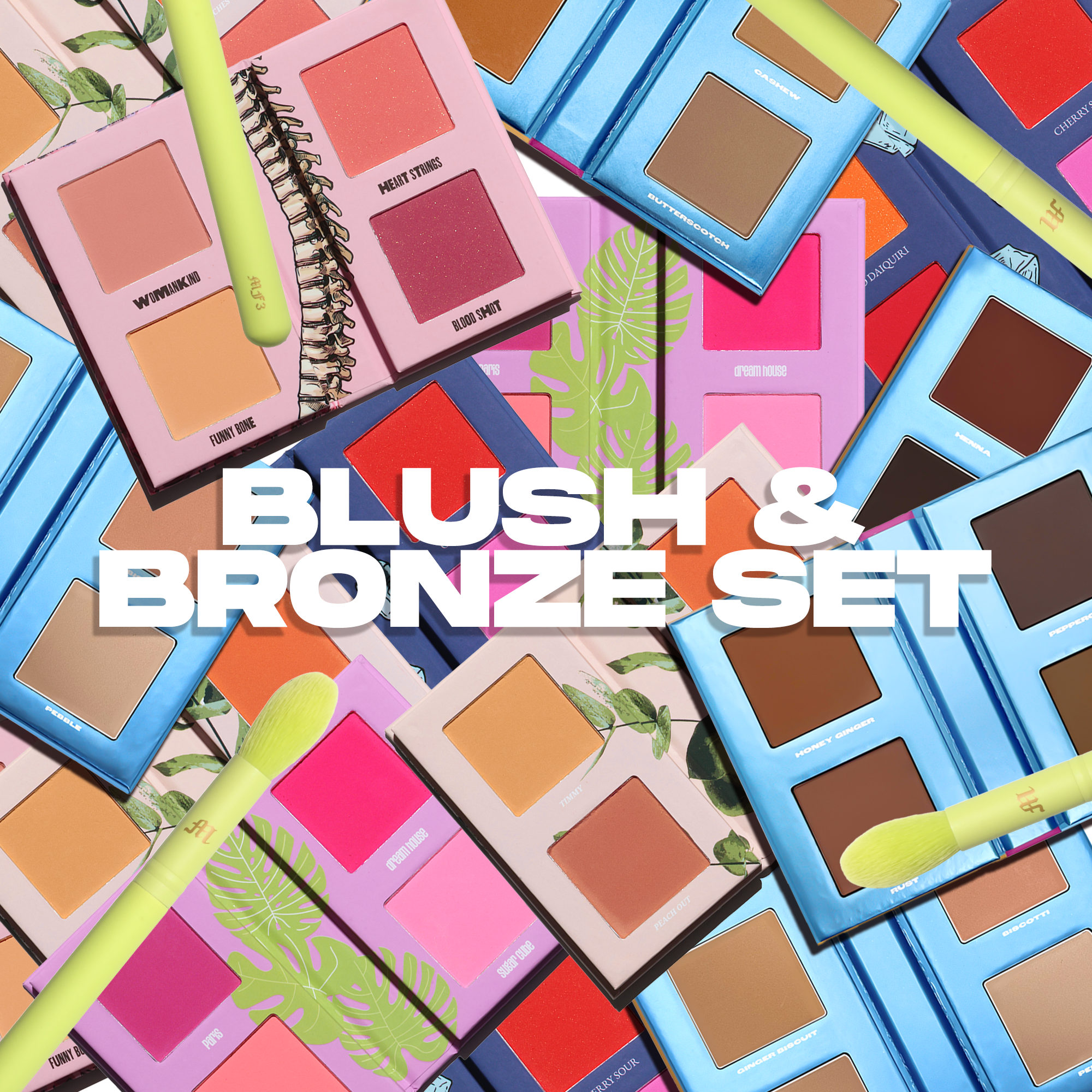 The Mini Blush & Bronze Book Set with Free Brush