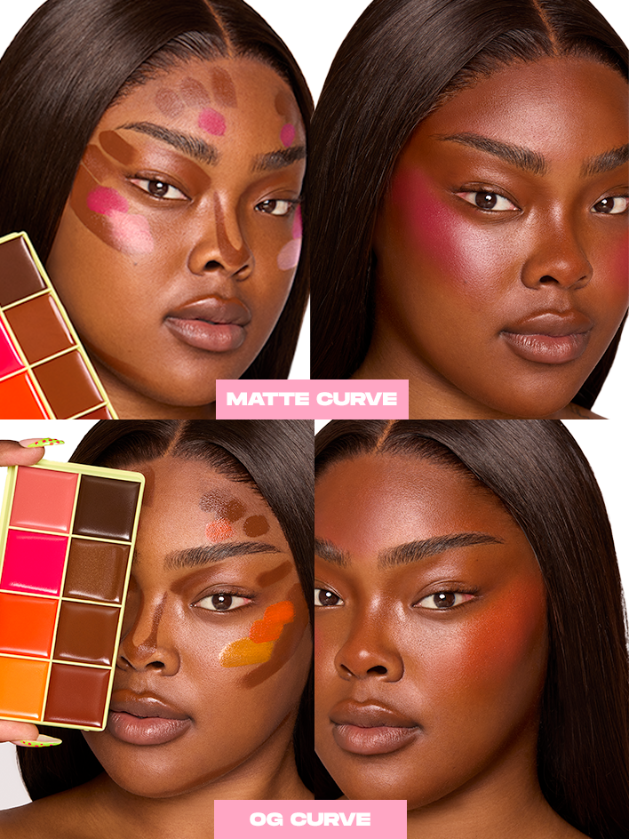 Curve Case Matte - Matte Cream Blusher & Bronzer Palette
