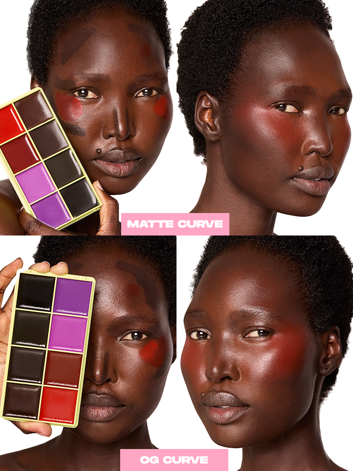 Curve Case Matte - Matte Cream Blusher & Bronzer Palette