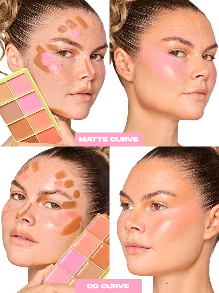 Curve Case Matte - Matte Cream Blusher & Bronzer Palette