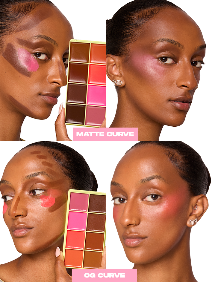 Curve Case Matte - Matte Cream Blusher & Bronzer Palette