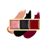 Mini Curve Case Cream Blusher, Bronzer & Highlighter Paletter Palette