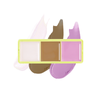 Mini Curve Case Cream Blusher, Bronzer & Highlighter Paletter Palette