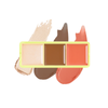 Mini Curve Case Cream Blusher, Bronzer & Highlighter Paletter Palette