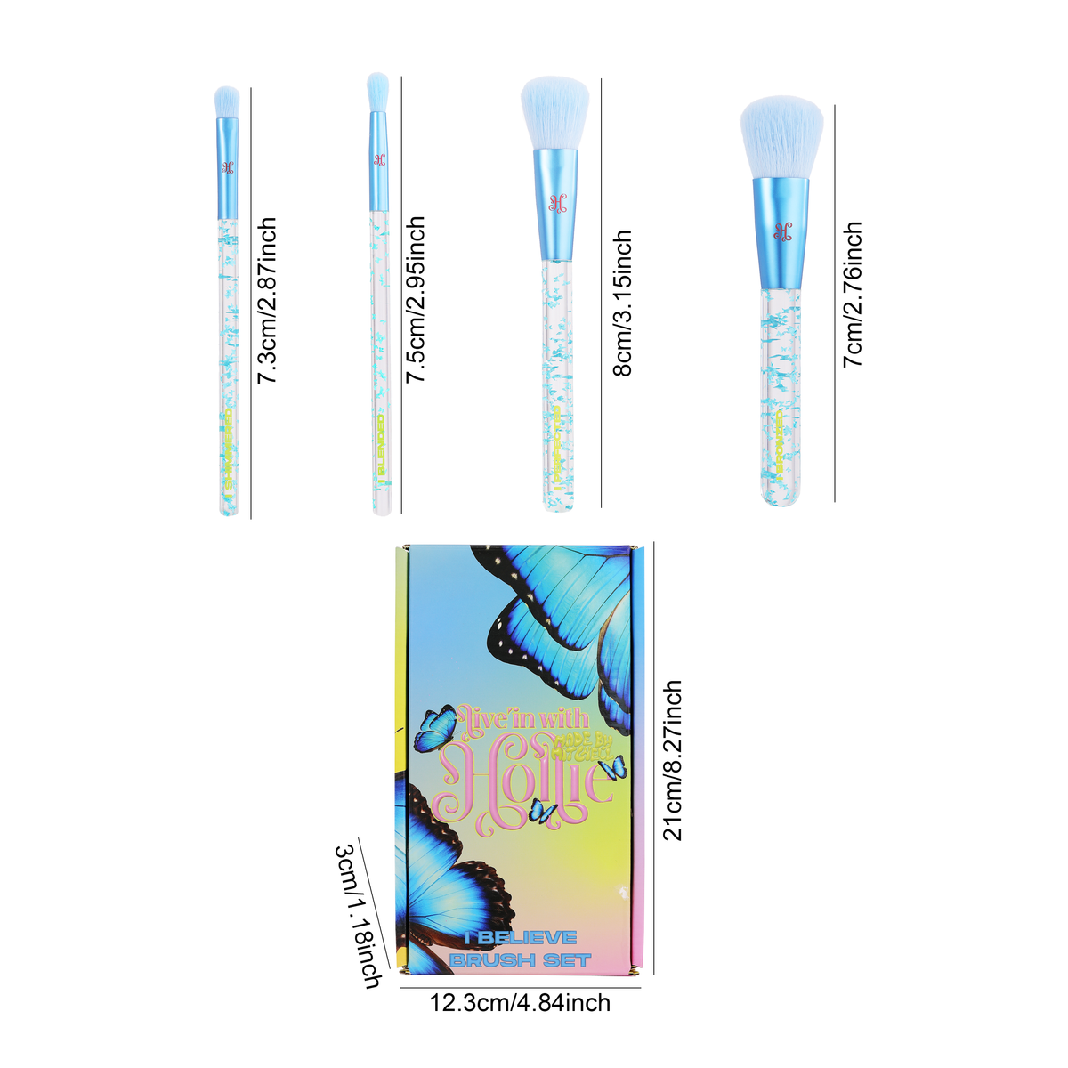 I Believe 4 Piece Brush Set - Hollie X Made By Mitchell