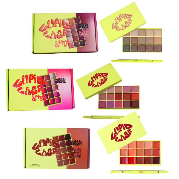 Cupid Case Lip Palette & Lip Brush Set