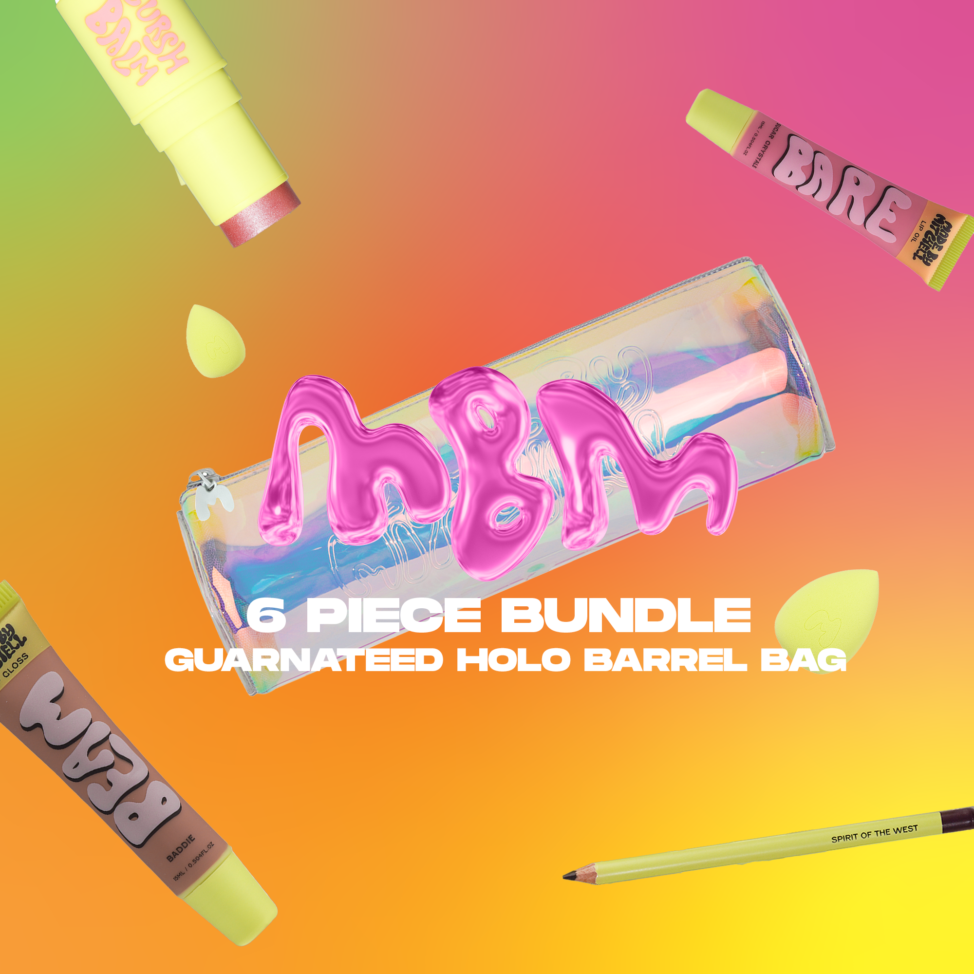 3+3 Double Up Club Holographic Barrel Bag Bundle - 6 items - Guaranteed Holographic Barrel