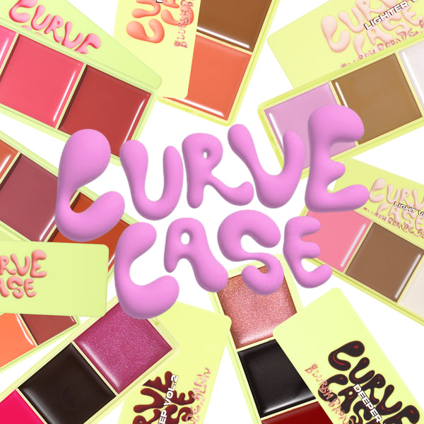 Mini Curve Case Cream Blusher, Bronzer & Highlighter Paletter Palette