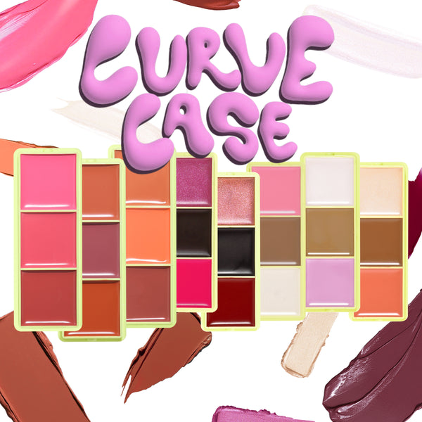Mini Curve Case Cream Blusher, Bronzer & Highlighter Paletter Palette
