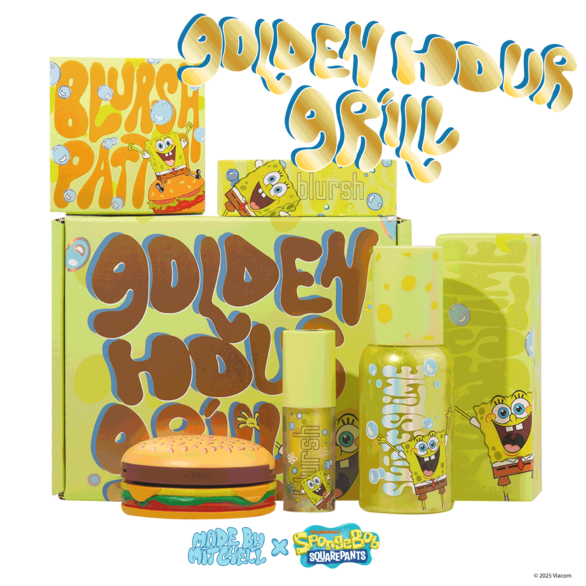 PRE-ORDER SpongeBob SquarePants - Golden Hour Grill Makeup Bundle