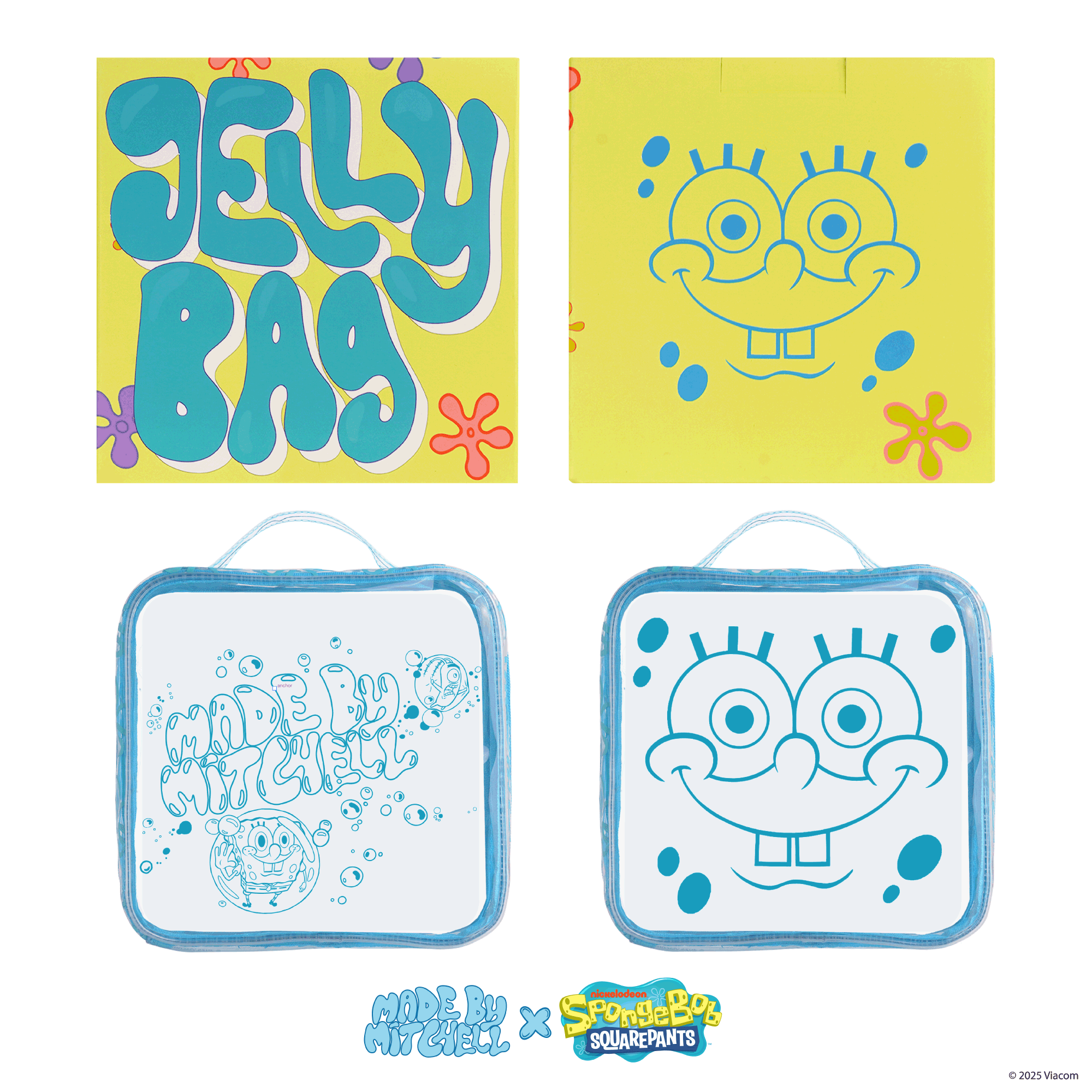 PRE-ORDER SpongeBob SquarePants - Blue Jelly Makeup Bag