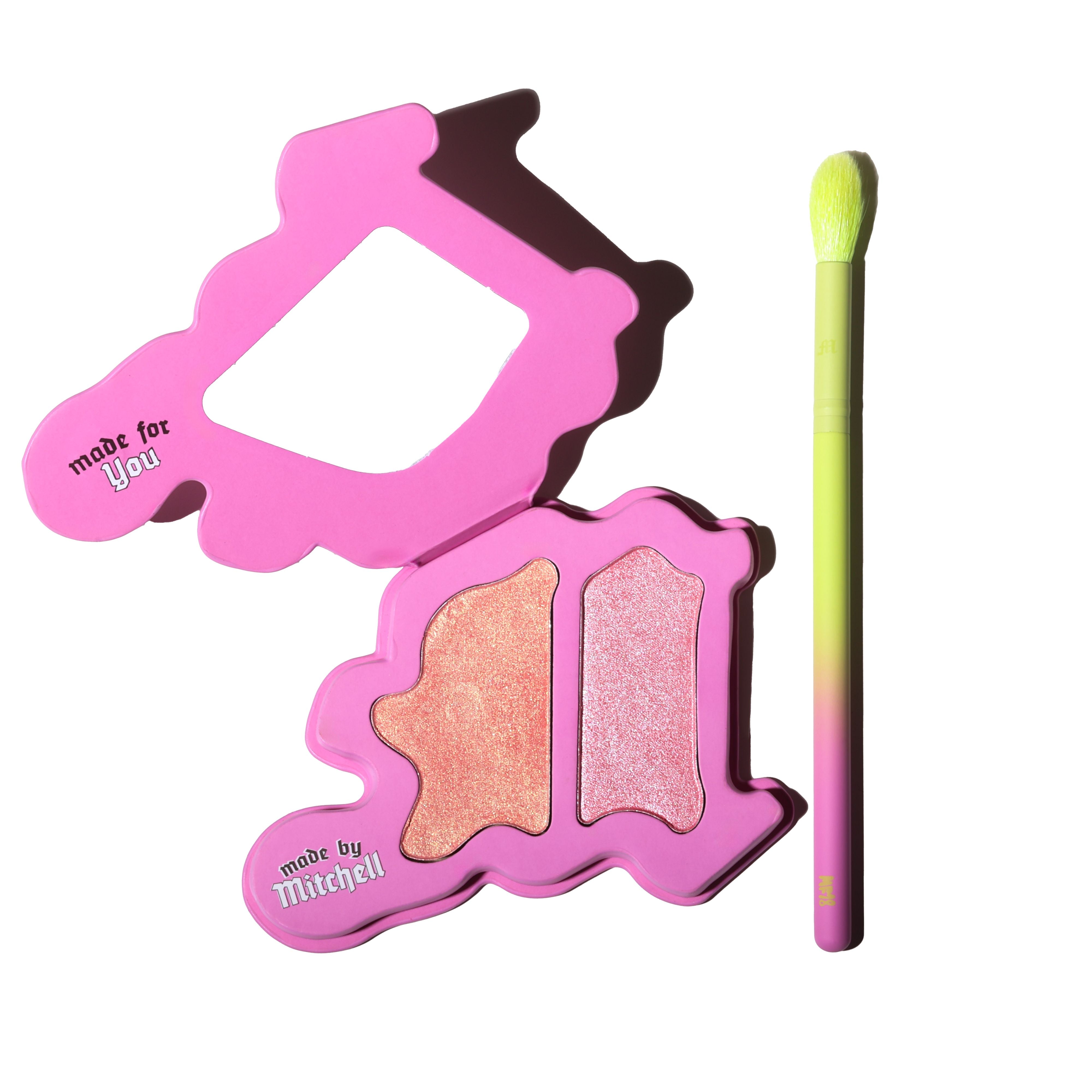 Blursh Press'd Duo Highlighter Palette & Brush